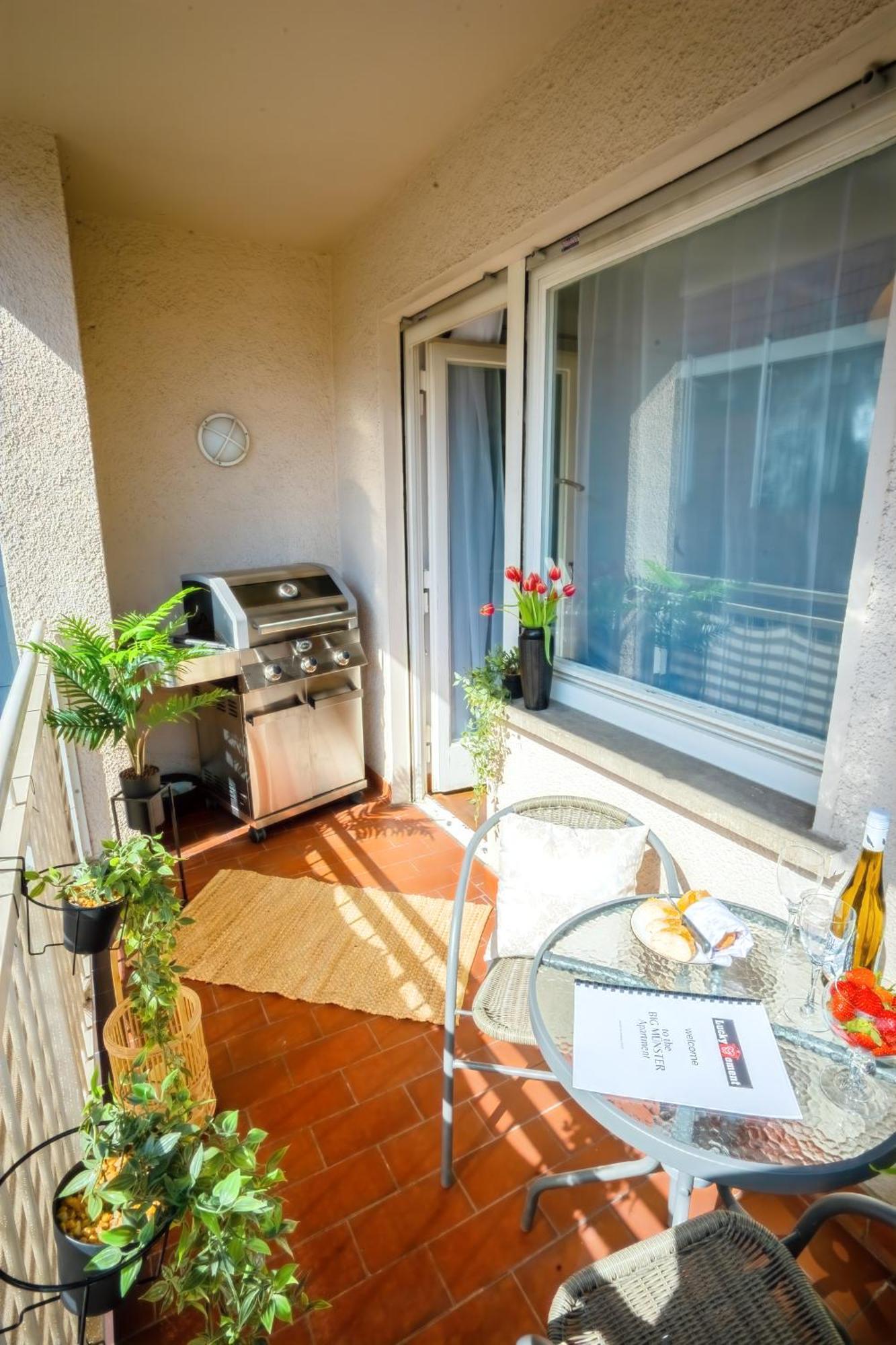 The Big Muenster Fuer Bis Zu 12, Whirlpool, Sauna, Zentral, Tischfussball, Balkon, Gasgrill อูล์ม ภายนอก รูปภาพ